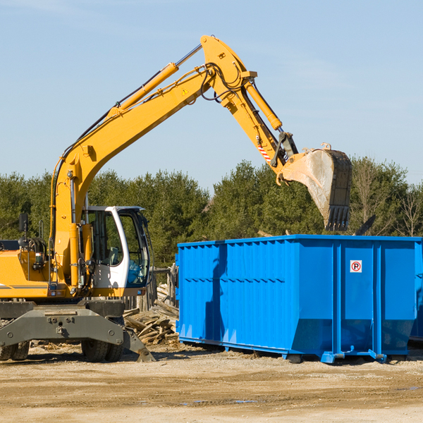 can i choose the location where the residential dumpster will be placed in Hudson WY